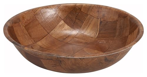 Winco 6" Wood Salad Bowl, Wooden | Restaurant service, Great for Salads, Sides, Pasta and Shared Dishes