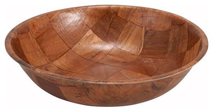 Winco 6" Wood Salad Bowl, Wooden | Restaurant service, Great for Salads, Sides, Pasta and Shared Dishes