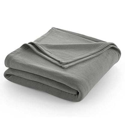 King Size Fleece Blanket | Comfy Supersoft Fleece Blanket – All-Season Light Weight Throw Blanket | Luxuriously Soft | Throw Blanket for Couch and Sofa | Machine Wash | Gray - color: Grey, size: King