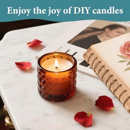 SAEUYVB 5lbs Soy Wax for Candle Making with 1.8L Wax Melter Pot | DIY Candle Making Supplies/Kit for Adults Beginnner,Including Soy Wax Flakes,Electric Wax Melter,Candle Wicks and More - color: black(1.8L)-5lb
