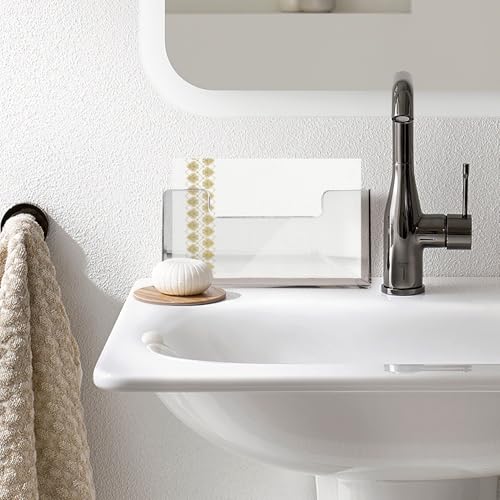 Acrylic Guest Towel Holder, Clear Bathroom Countertop Caddy | Disposable Hand Towels & Vanity Storage - color: A - Acrylic Guest Towel Holder, size: Guest Towel Holder