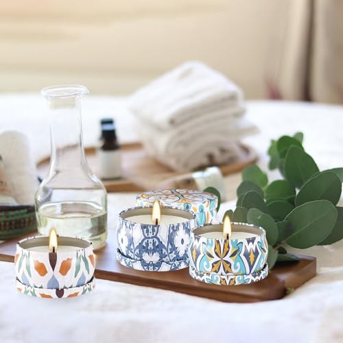 YOROXRG Scented Soy Wax Travel Tin Jar Candles - 2.5 OZ Gifts for Home, Mom - Christmas, Birthday, Thanksgiving, Mother's Day - 16 Pack - color: 16 Multicolour