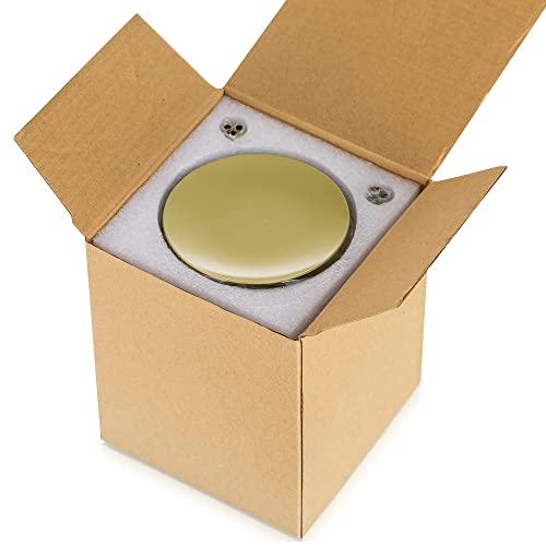 Romadedi Pillar Candle Holder Plates, Gold Centerpiece Stands, Set of 12 - color: Gold, size: Set of 12