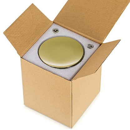 Romadedi Pillar Candle Holder Plates, Gold Centerpiece Stands, Set of 12 - color: Gold, size: Set of 12