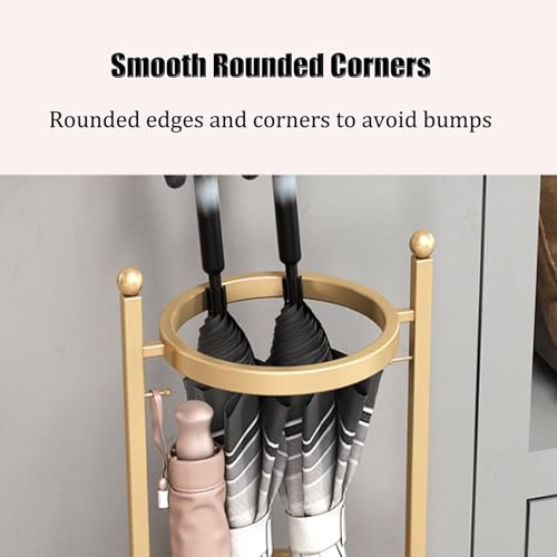 Commercial Metal Umbrella Stand Holder Indoor Large-Capacity Umbrella Stand Racks with Removable Drip Tray Entrance Umbrellas Organizer Freestanding Umbrella Basket for Home Office Entryway.(Black) - color: Black