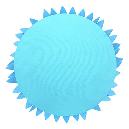 Contempo Lifestyles 3D Daisy & Sunflower Throw Pillow - Solid Light Blue Flower-Shaped Couch & Bed Pillow - Gift for Her - color: Solid Aqua