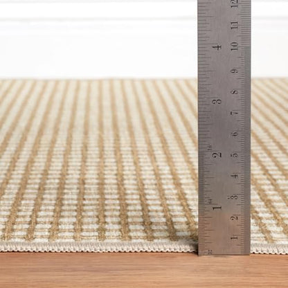Dash & Albert Hartley Natural Plaid Washable Rug, 6'x9' - size: 6' x 9' (Rectangular)