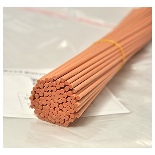 50 Pieces Fiber Reed Diffuser Replacement Refill Sticks for Aroma Fragrance (Lightbrown, 10" x3mm) - color: Light Brown, size: 10"x3mm