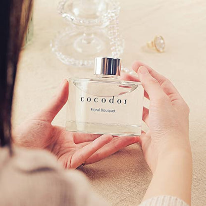 COCODOR Signature Reed Diffuser Set/Refreshing Air / 6.7oz /2 Pack/Home Fragrance Diffuser, Oil Scent Diffuser for Bathroom Shelf Decor - size: 6.7Ounce/2Pack