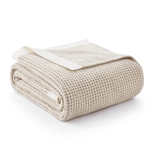 Chenille Throw Blanket, Soft Cozy Waffle Throw for Couch & Sofa, Warm Yet Lightweight, Breathable All-Season Throws for Women Men, Housewarming, Birthdays, 60"x80", Beige - color: Beige, size: Chenille Waffle Knit(60" x 80")