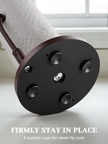 SMARTAKE Paper Towel Holder Countertop, Non-Slip Weighted Base, Bronze | Freestanding Kitchen Roll Dispenser, Rustproof Stainless Steel, Spring Arm for Easy Tear, Widden Top, with 4 Suction Cups - color: 06-bronze
