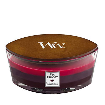 WOODWICK Trilogy Candle Elipsa Sun-Ripened Berries 76972E - color: Berries, style: ELLIPSE