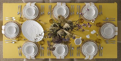 Lenox French Perle Scallop White Dinnerware Set with Accent Plates | dishwasher safe, microwave safe | plates and bowls sets for kitchen and dining | 11 inch plate, dish set - style: 12-Piece Dinnerware Set