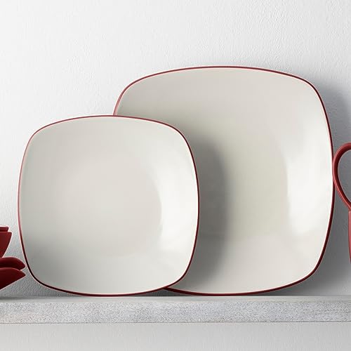 Noritake Colorwave Raspberry 4-Piece Square Place Setting, Service for 1 - color: Raspberry