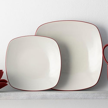 Noritake Colorwave Raspberry 4-Piece Square Place Setting, Service for 1 - color: Raspberry