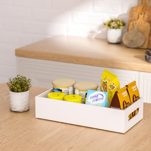 White Toilet Basket Tank Tray, Acrylic Bathroom Basket, Back of Toilet Organizer for Paper Storage, Anti-slip and Moisture-proof - color: White