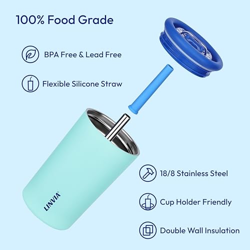 12 oz Candy Tumbler, Insulated Water Bottle with Straw Lid | Double Wall Stainless Steel, 2-in-1 Lid, Flexible Straw, Cup Holder Friendly, Dishwasher Safe, BPA Free, Teal - color: Teal, size: 12 Ounces