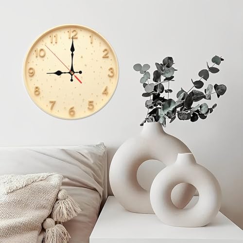 Sleek Minimalist Natural Wooden Wall Clock 25cm*25cm
