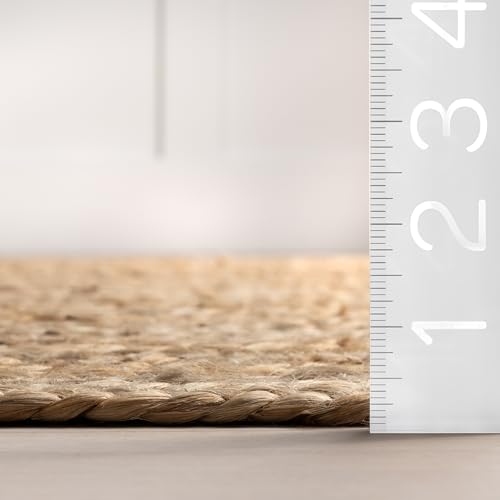 nuLOOM Rigo Hand Woven Farmhouse Jute Runner Rug, 2' 6" x 6', Natural - color: Natural, size: 2'6" x 6' (Rectangular)