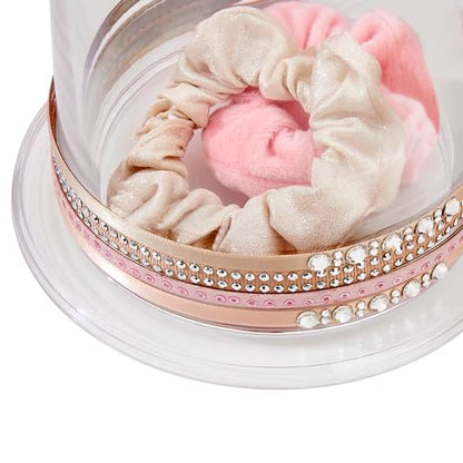 STORi Bella 2-Pack Headband and Scrunchie Holder | Clear Plastic Organizer Display Stand | Holds Hair Ties, Accessories, and Jewelry | Made in USA - style: Headband Holder Set of 2