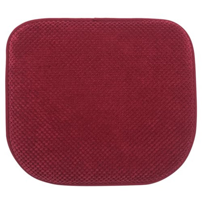 Kitchen Chair Cushions for Dining Chairs Red Non-Slip Seat Pads | 17x15 U Shaped Outdoor Patio Chair Cushions Washable Soft Thick Memory Foam Large Office Metal Wooden Chair Pads - color: Burgundy Red
