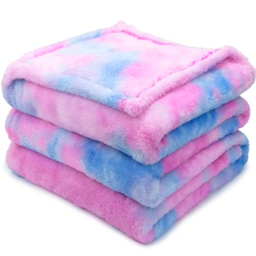 MUGD Soft Blankets Fuzzy Soft Fuzzy Throw Blanket Kids Warm Throw Blanket for Bed - color: Blue Pink, size: Baby(40"x50"/ 100x130cm)