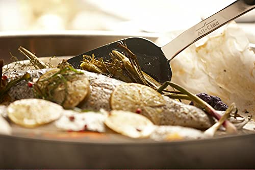 All-Clad Specialty Stainless Steel Fork 10-Inch, Perfect for Cooking and Serving, Ergonomic Handle, Kitchen Tool, Dining Essential, Cutlery, Silverware, Table, Home, Restaurant, Dishwasher Safe Silver | Stainless Cook & Serve Tools, Ergonomic handle, Idea