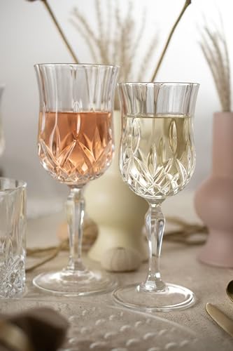 Lorren Home Trends Opera White Wine Glass, Set of 6 - color: White Wine