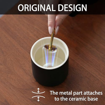 Ceremony Incense Holder (Ceramic Cup-Black)
