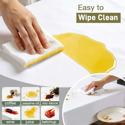 Vinyl Table Protector Pad with Flannel Backing, Heavy-Duty Table Padding for Dining Room Table, Waterproof, Heat Resistant, Non-Slip Under Tablecloth 90 x 54 inches, Rectangular - size: 90" x 54" (Rectangular)