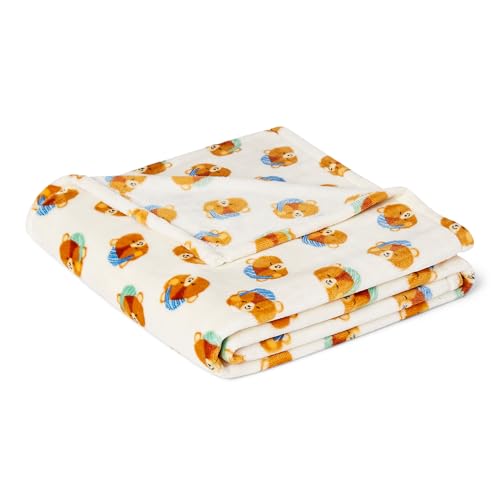 Amazon Basics Kids Fleece Blanket, Ultra-Soft Lightweight Throw for Children, Premium for Warmth, 50 x 60 Inches, Woodland Bears - color: Woodland Bears, size: 50 x 60 inches