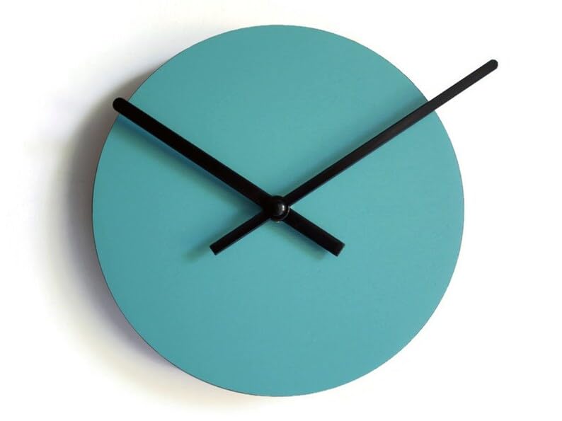 Minimalist Wooden Wall Clock, Natural Wood Round Clock with Black Hands, Modern Silent Non-Ticking Wall Clock for Living Room Bedroom Office Kitchen, 12 Inch