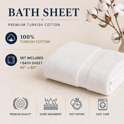 Personalized Towel Set, Custom Bath Towels with Name, Turkish Cotton Beige | Bath Sheet, 100% Cotton, Embroidered, Monogrammed, Customized Gift For Adults, Wedding, Bridal Shower, Housewarming - color: Beige, size: Oversized Bath Sheet - 1 Piece