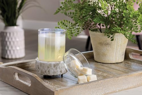 Candle Warmers ETC 2-in-1 Candle and Fragrance Warmer for Warming Scented Candles or Wax Melts and Tarts with to Freshen Room, Swirl - style: Swirl