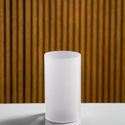 WGVI Hurricane Candle Holder Sleeve, W: 3", Ht: 6", Frosted Glass Cylinder Open Both Ends, Chimney Tube Shade, 2 Pieces - color: Frosted, size: 3x6"H