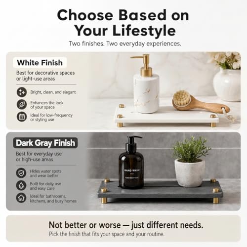 Water Absorbing Stone Sink Caddy Kitchen Sink Organizer Tray, Diatomite Bathroom Counter Tray, Gold Faucet Drying Mat Coaster Soap Dish Rack Riser Dispenser Sponge Holder, White 10" x 4" - color: 10"x 4" - White - Gold