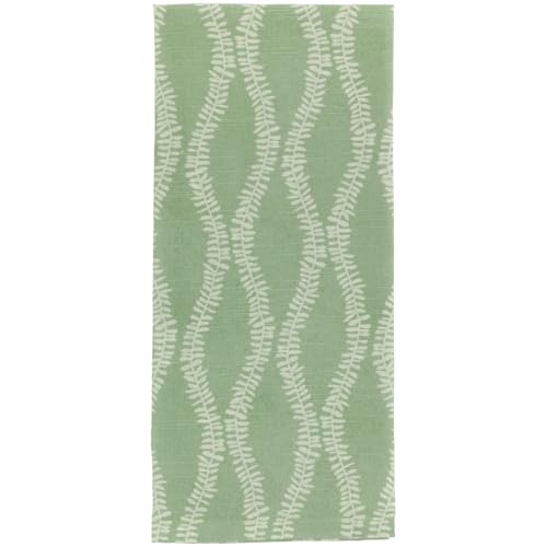 Boston International Dish Towel Set of Two Cotton Tea Towels, 28" x 18", Leaf and Stem - color: Leaf and Stem