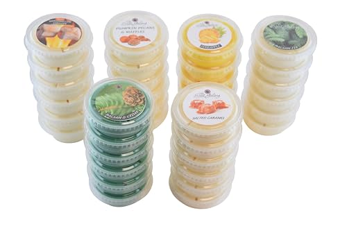 Premium Wax Melt Cups, 10 Pack, Multiple Scents Including Pineapple, Marshmallow Fireside, Balsam Cedar, Salted Caramel