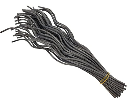 11 inch Wavy Rattan Reed Diffuser Sticks 50PCS Natural Rattan Fragrance Aromatherapy Volatile Replacement RefillEssential Oil Aroma Diffuser Replacements Sticks for own Space (50PCS, Black) - color: Black