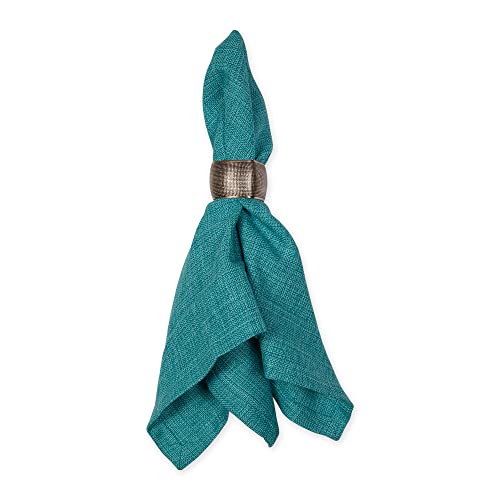 DII Variegated Tabletop Collection, Napkin Set, 20x20, Teal, 6 Piece - color: Teal, size: 20" x 20" (Set of 6)
