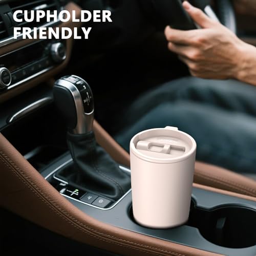 TILUCK 20 oz Insulated Coffee Tumbler with BPA-Free Lid | Travel Coffee Mug, Dishwasher Safe, Cup Holder Friendly, Double-Wall Vacuum Insulation for Hot & Cold Drinks, MatteSakuraPink - color: Matte SakuraPink, size: 20 Ounces