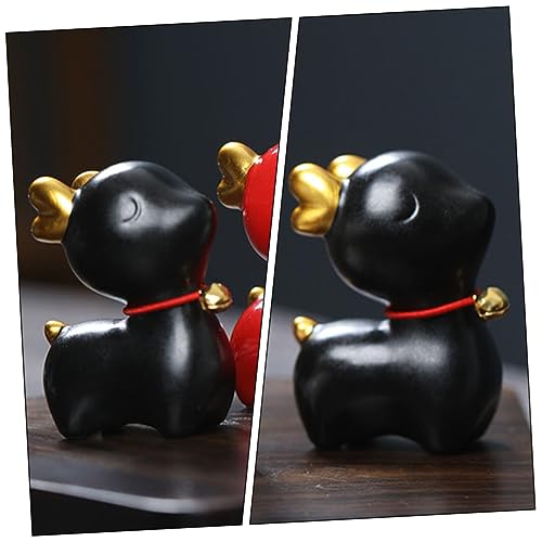 Alipis Animal Statue Decor Ceramic Craft Statue Ceramic Animal Adorns Desktop