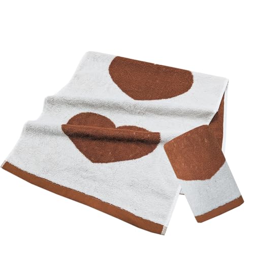 Red Heart Hand Towels Soft & Absorbent Cotton Valentine's Bath Towels Red Love Farmhouse Style Towels Set for Mother’s Day Wedding, 13x29 Inch - color: Red Heart