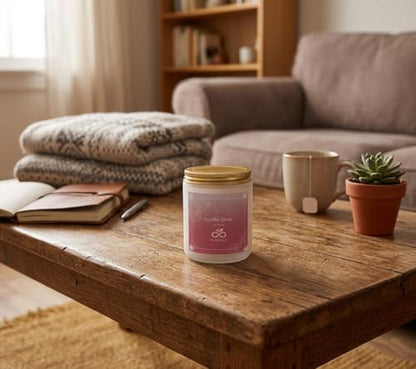 Soulful Glow Scented Candles Set, 4-Pack | Soy Wax Jar Candles, Essential Oils, Long Burning, Aromatherapy, Gift Set for Birthday Mothers Day Housewarming