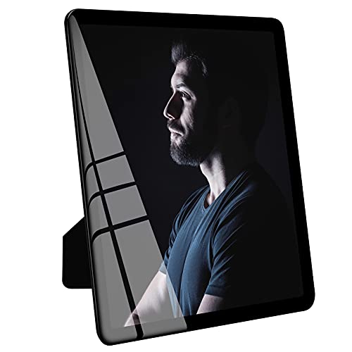 Bluesun 8x10 Picture Frame Black Standing can be Vertical and Horizontal - Real Glass Frames, Cool 8×10 Photo Frame, Wall Frames Gifts for Men Boyfriend Dad Boss and Loved Ones(8x10, Black) | 8×10 Photo Frame Black with Tempered Glass & Rounded Corners, W