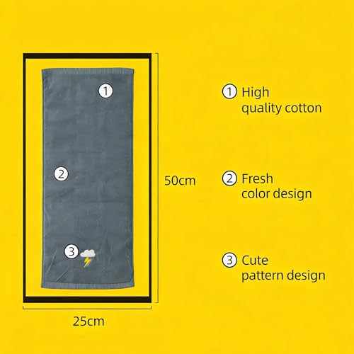 4 Pack Reusable Cotton Bath Washcloths Hand Face Fingertip Towels | Cute Small Facial Towels, Soft & Practical, Perfect for Bathroom Daily Cleansing Use