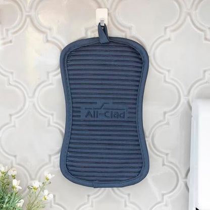 All-Clad Premium Pot Holder & Hot Pad: Heat Resistant to 500 Degrees - 100% Cotton, 10"x6.25" Hot Pad for Kitchen and Barbeque, 4-Pack, Indigo - color: Indigo, size: 4 Pack