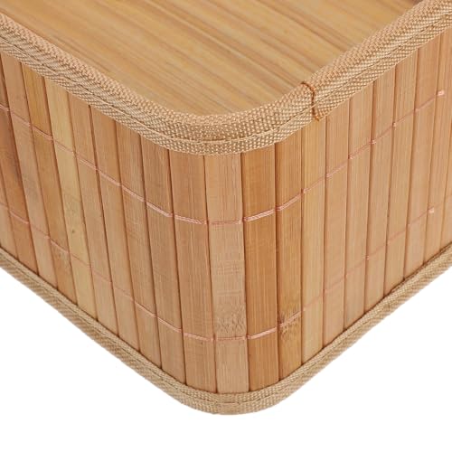 Baluue 3pcs Storage Basket Set with Three Sizes, Small Rattan Nesting Baskets for Organizing Bedroom, Bathroom, Laundry Room, or Kitchen, Space Saving and Multifunctional Storage Bins