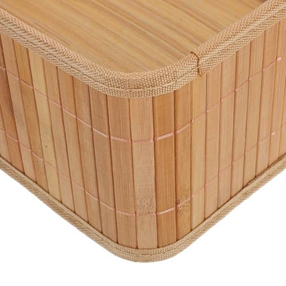 Baluue 3pcs Storage Basket Set with Three Sizes, Small Rattan Nesting Baskets for Organizing Bedroom, Bathroom, Laundry Room, or Kitchen, Space Saving and Multifunctional Storage Bins
