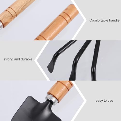 HEMOTON 10pcs Gardening Tool Set for Succulent Planting and Transplanting, Mini Plant Shovel, Tweezers, Spray Bottle, and Soil Brush, Compact Garden Hand Tools Kit for Indoor and Outdoor